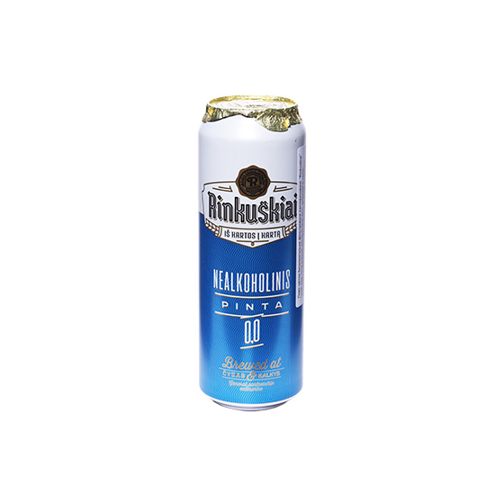 Пиво Rinkuskiu світле безалкогольне 0.5% 0.568л