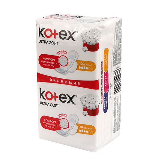 Прокладки Kotex Ultra Normal м'яка поверхня 4 краплі 20шт
