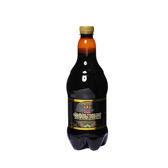 Пиво Перша Приватна Броварня Бочкове Спеціальне нефільтроване темне 4.8% 0.9л