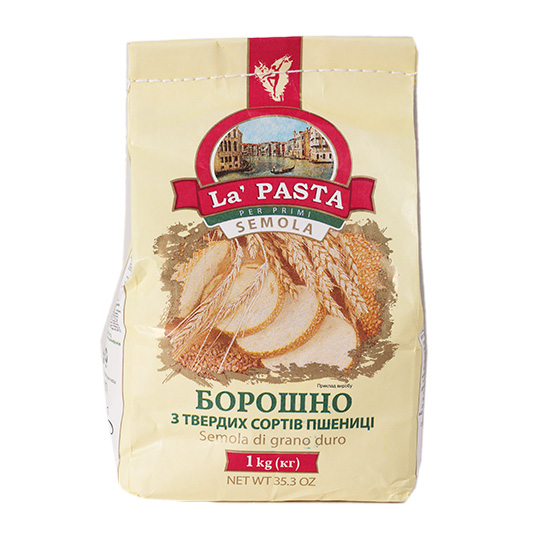 Борошно La Pasta пшеничне твердих сортів 1кг