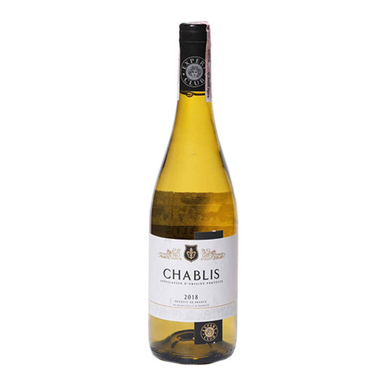 Вино Expert Club Chablis Blanc біле сухе 12,5% 0,75л