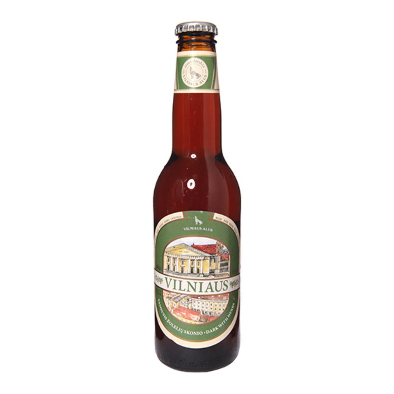 Пиво Vilniaus Alus Dark with Herbs темне з травами 5,6% 0,33л