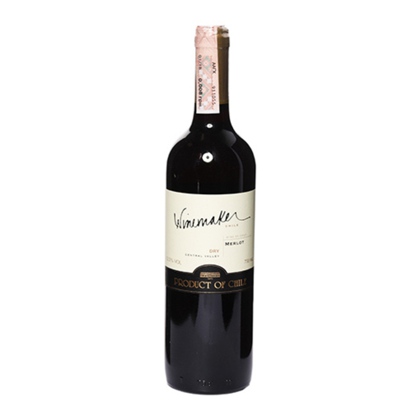 Вино Winemaker Merlot червоне сухе 13% 0,75л
