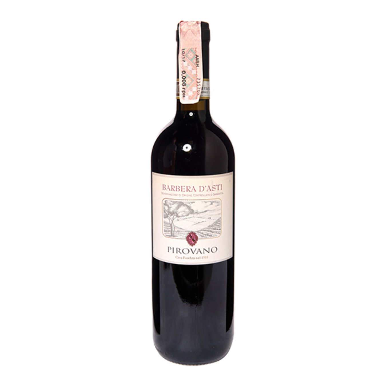 Вино Pirovano Barbera d'Asti DOCG червоне сухе 12,5% 0,75л
