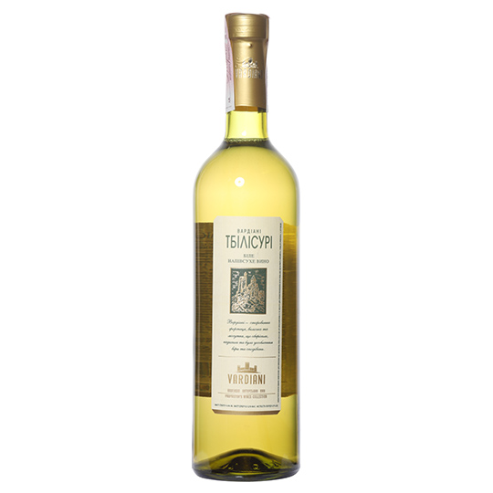Вино Vardiani Тбілісурі 14% біле напівсухе 0,75л