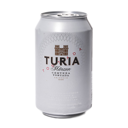 Пиво Turia напівтемне 5,4% залізна банка 0,33л