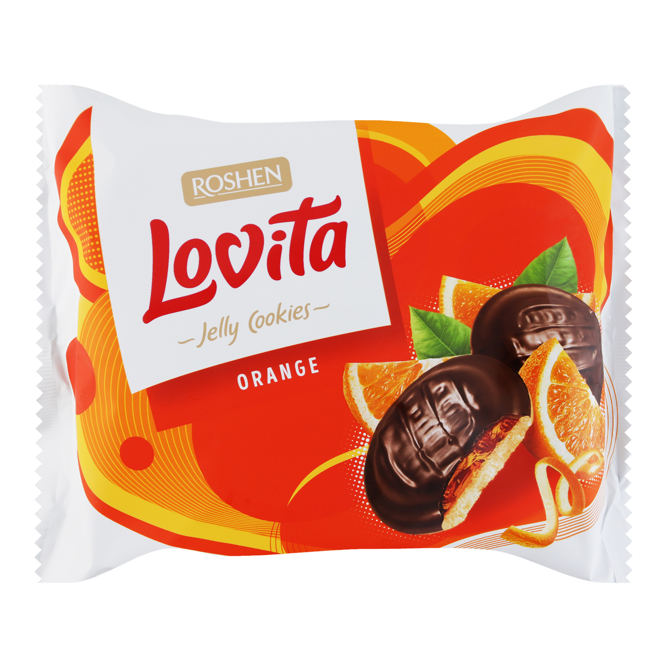 Печиво Roshen Lovita здобне з желейною начинкою апельсину 420г