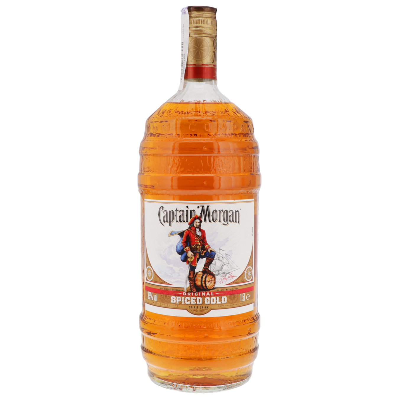 Напій алкогольний Captain Morgan Spiced Gold на основі Карибського рому 35% 1,5л