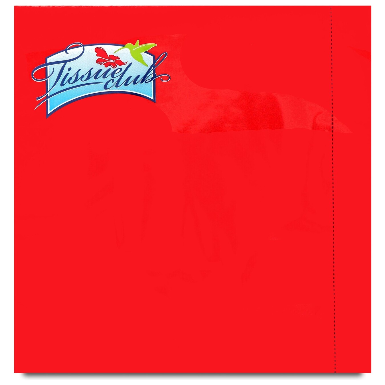 Серветки паперові Tissueclub Червоні тришарові 33х33см 20шт