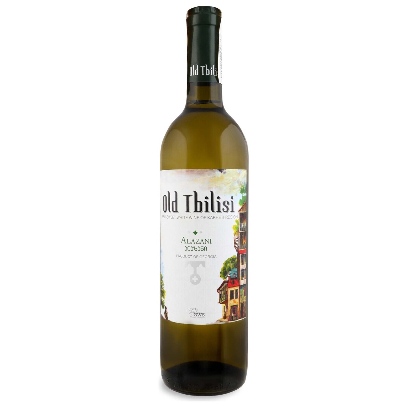 Вино GWS Старий Тбілісі Алазані біле напівсолодке 12% 0,75л
