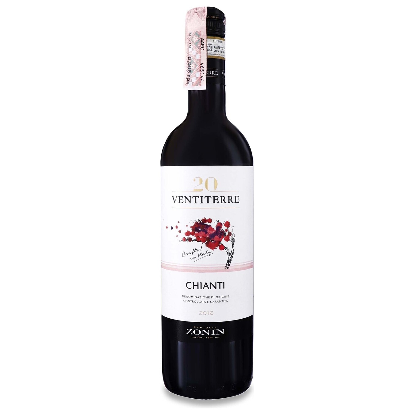 Вино Zonin Chianti DOCG червоне сухе 12% 0,75л