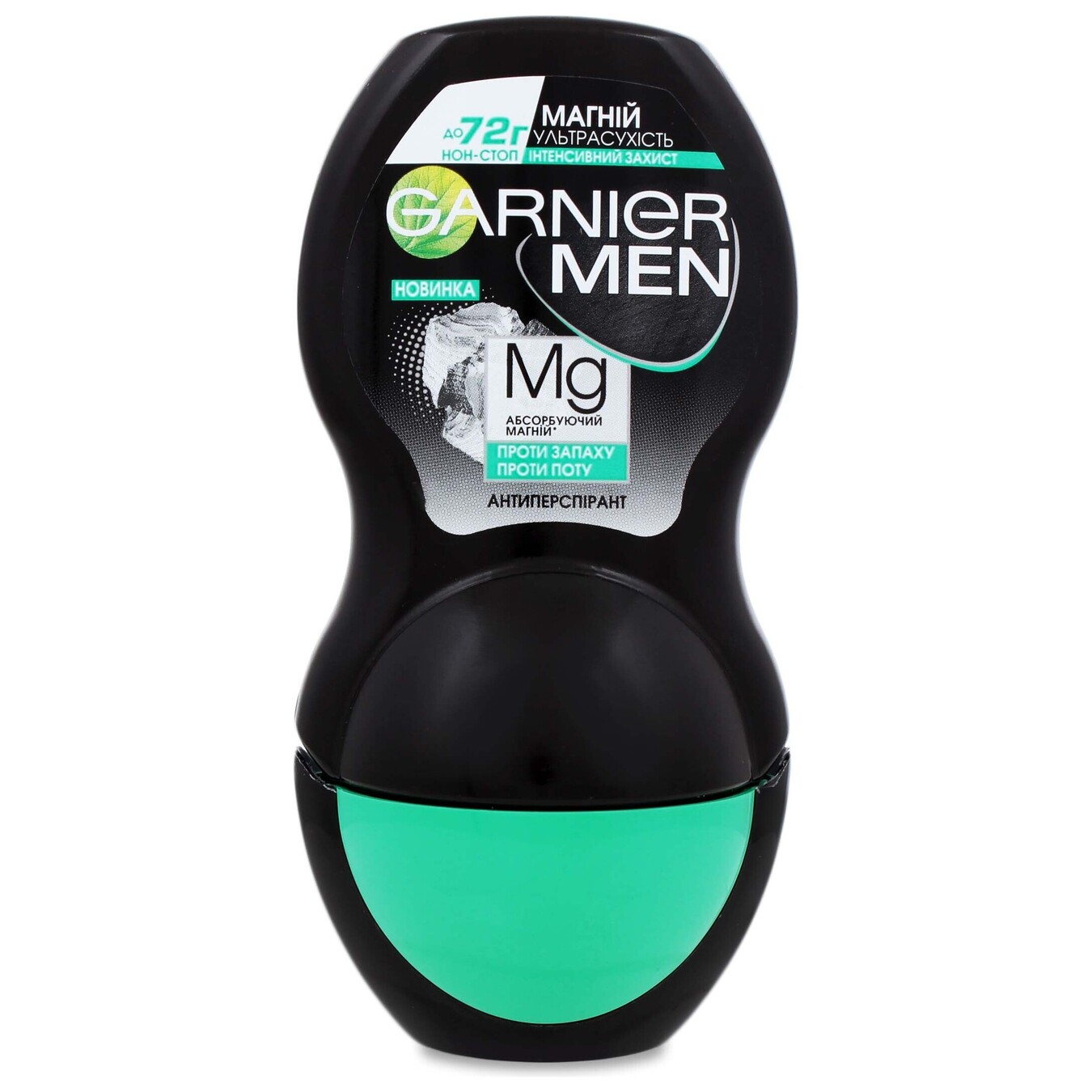 Дезодорант-антиперспірант кульковий Garnier для тіла чоловіків Мен Магній Ультрасухість Інтенсивний захист 50мл