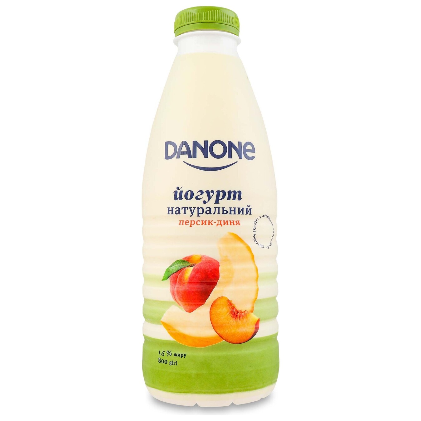 Йогурт Danone персик-диня питний 1,5% пет 800г
