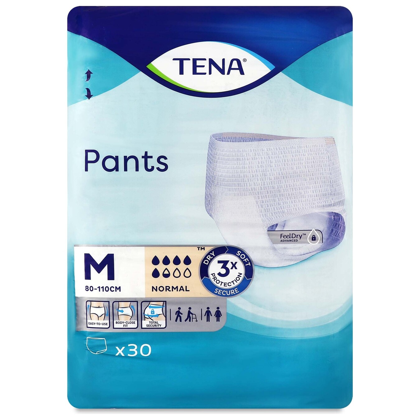Підгузники-трусики для дорослих Tena Pants Normal Medium 30шт