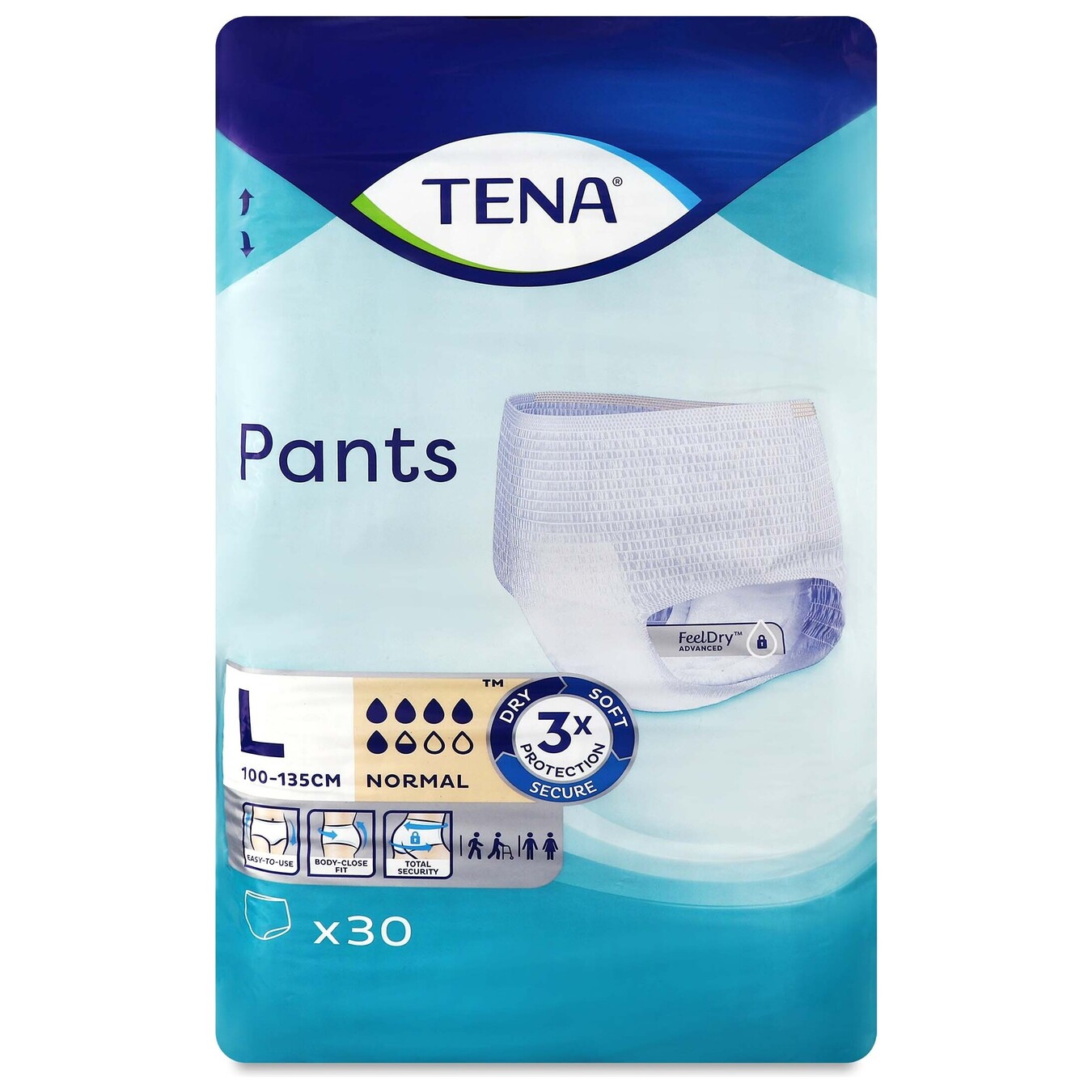 Підгузники-трусики для дорослих Tena Pants Normal Large 30шт