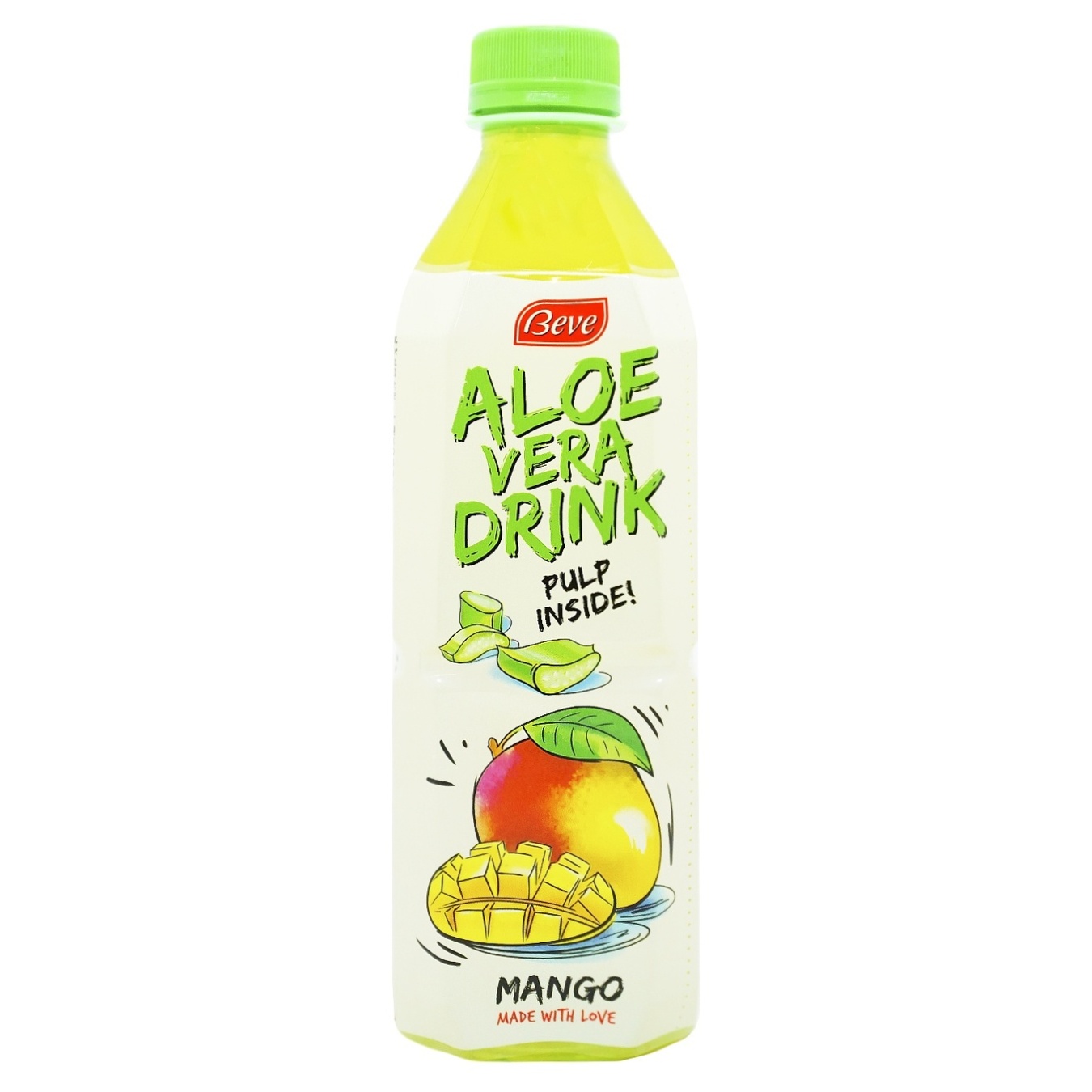 Напій Beve з алоє вера зі смаком манго безалкогольний негазований 0,5л