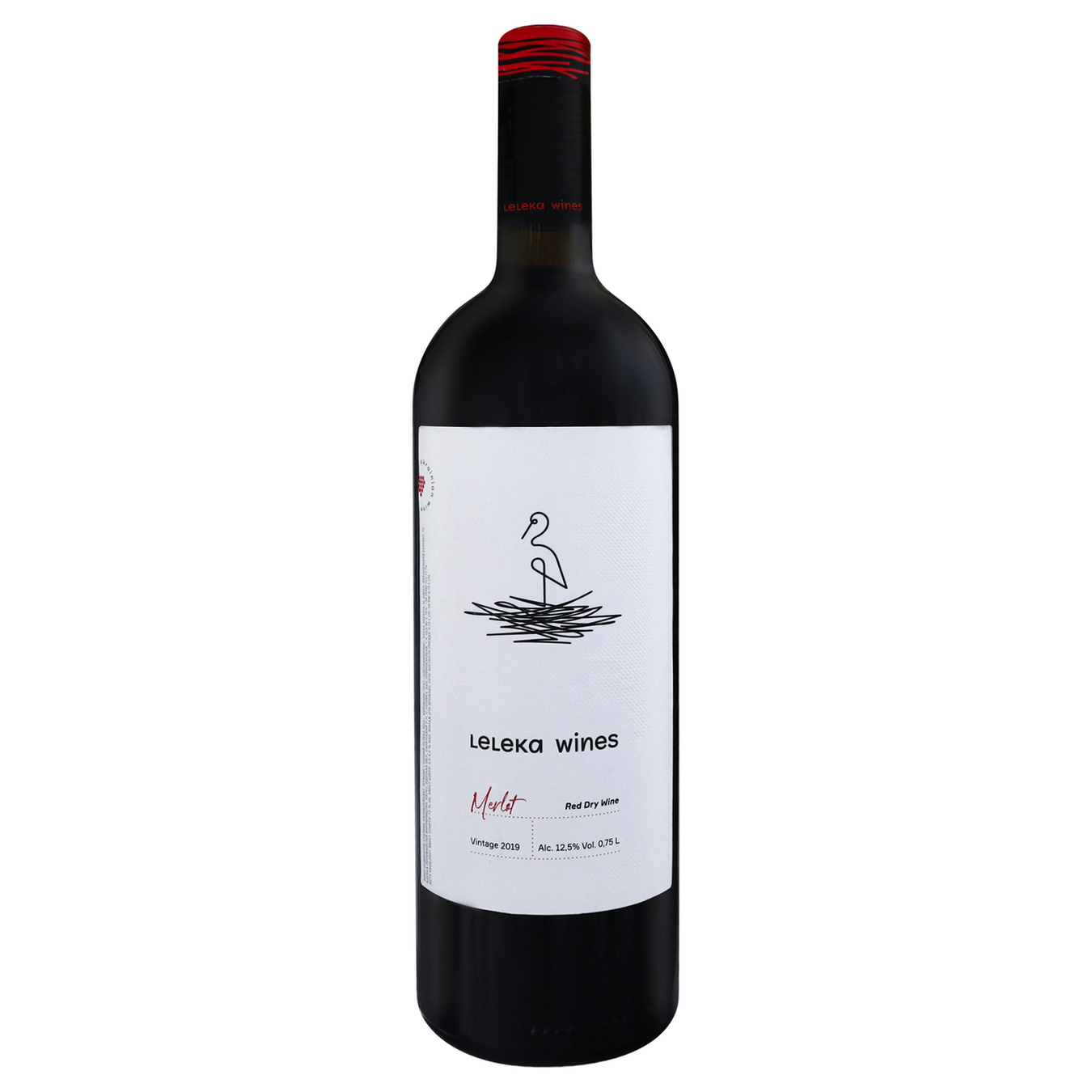 Вино Leleka Wines Merlot червоне сухе 12,5% 0,75л