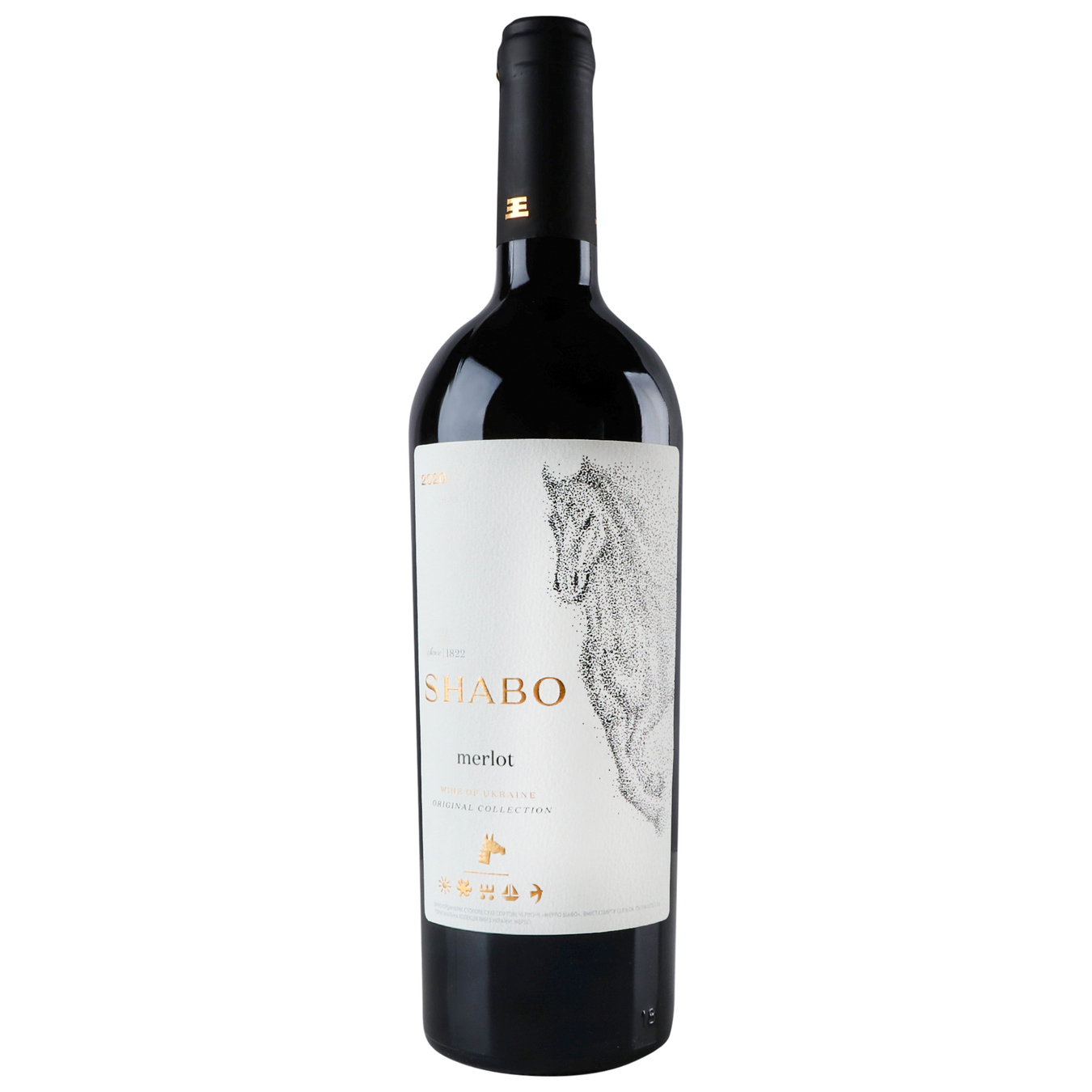 Вино Шабо Мерло червоне сухе 14% 0,75л