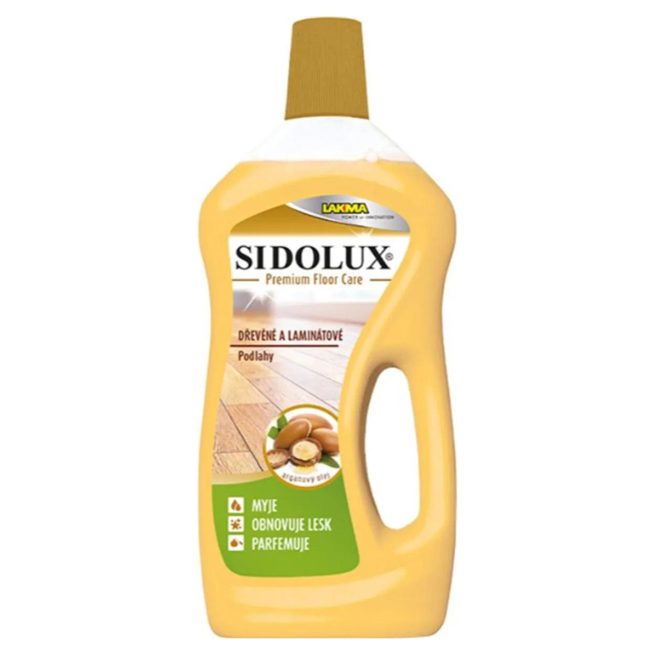Засіб Sidolux Expert для миття підлоги ламінат дерево з аргановою олією 750мл