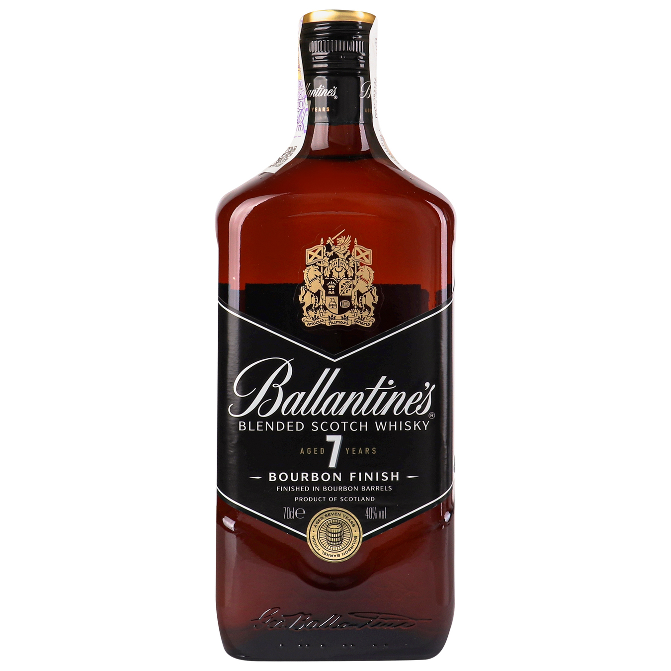 Віскі Ballantine's Bourbon Finish шотландське купажоване 40% 0.7л