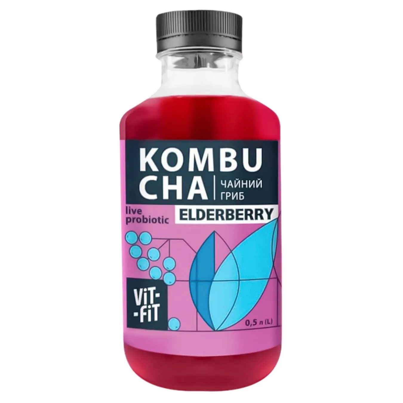 Напій Vit-Fit Kombucha Elderberry 0,5л