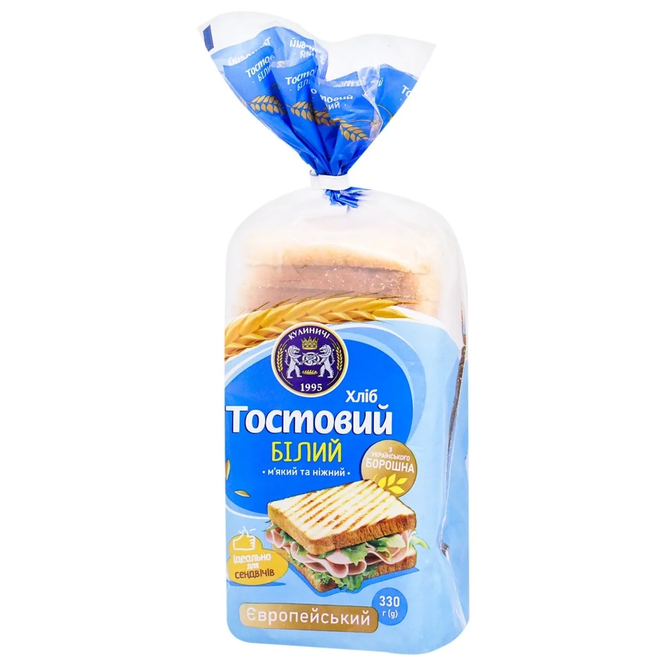Хліб Кулиничі Європейський тостовий 330г 2