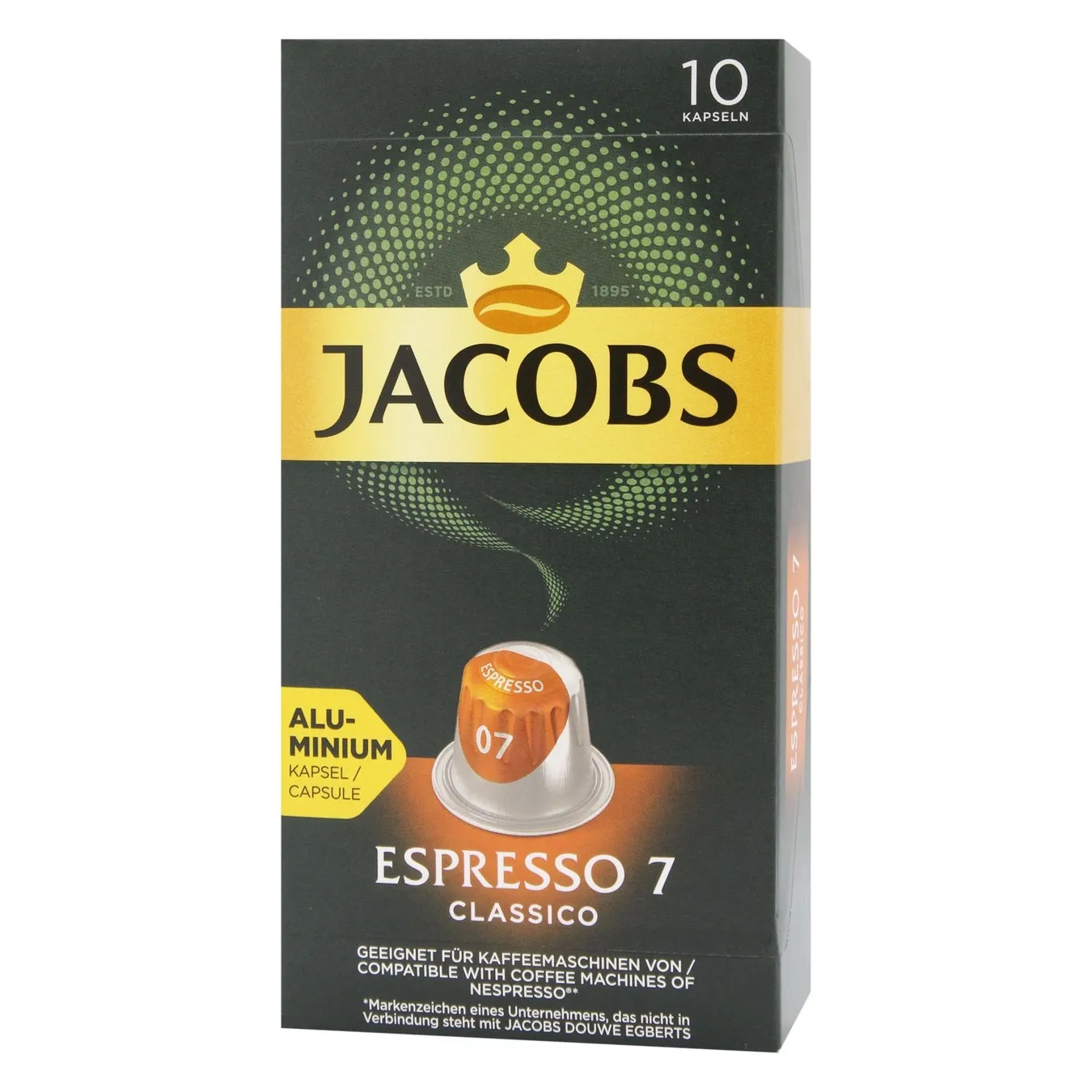 Кава Jacobs Espresso Classico мелена капсула 10х5г 2