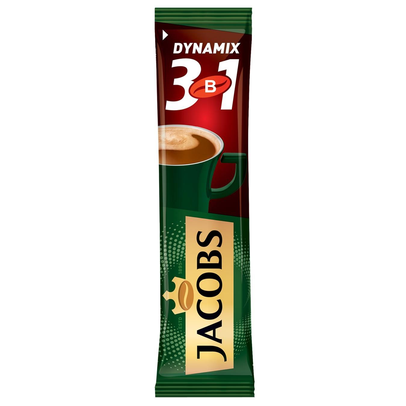Напій кавовий Jacobs 3в1 Dynamix в стіках 12.5г