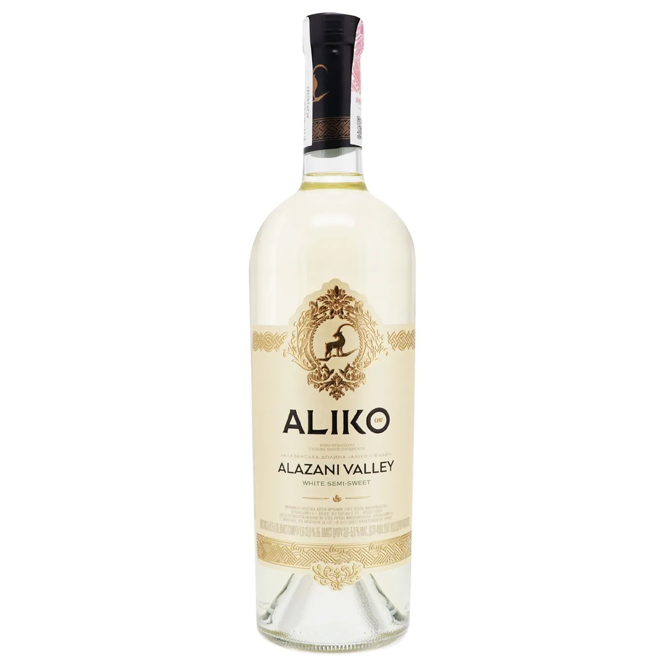Вино Аліко Алазанська долина біле напівсолодке 9-13% 0,75л