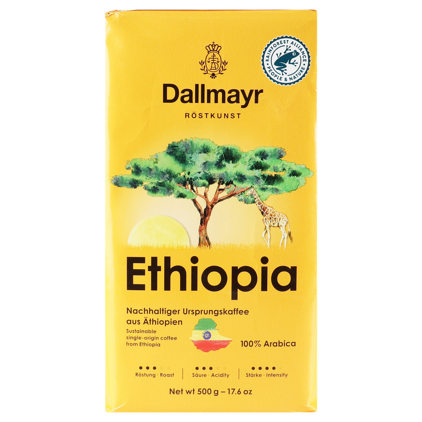 Кава Dallmayr Ethiopia натуральна смажена мелена 500г