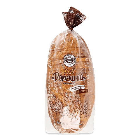 Хліб Домашній на заквасці Кулиничі нарізаний скибками упаковка 900г