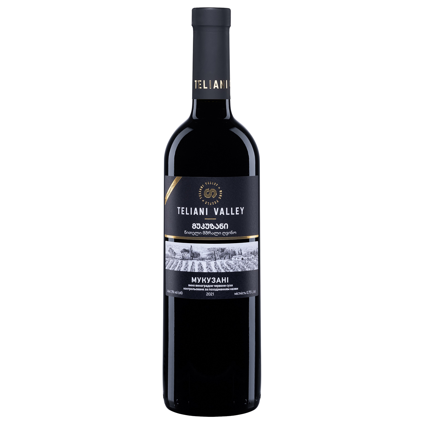 Вино Teliani Valley Мукузані червоне сухе 13% 0,75л
