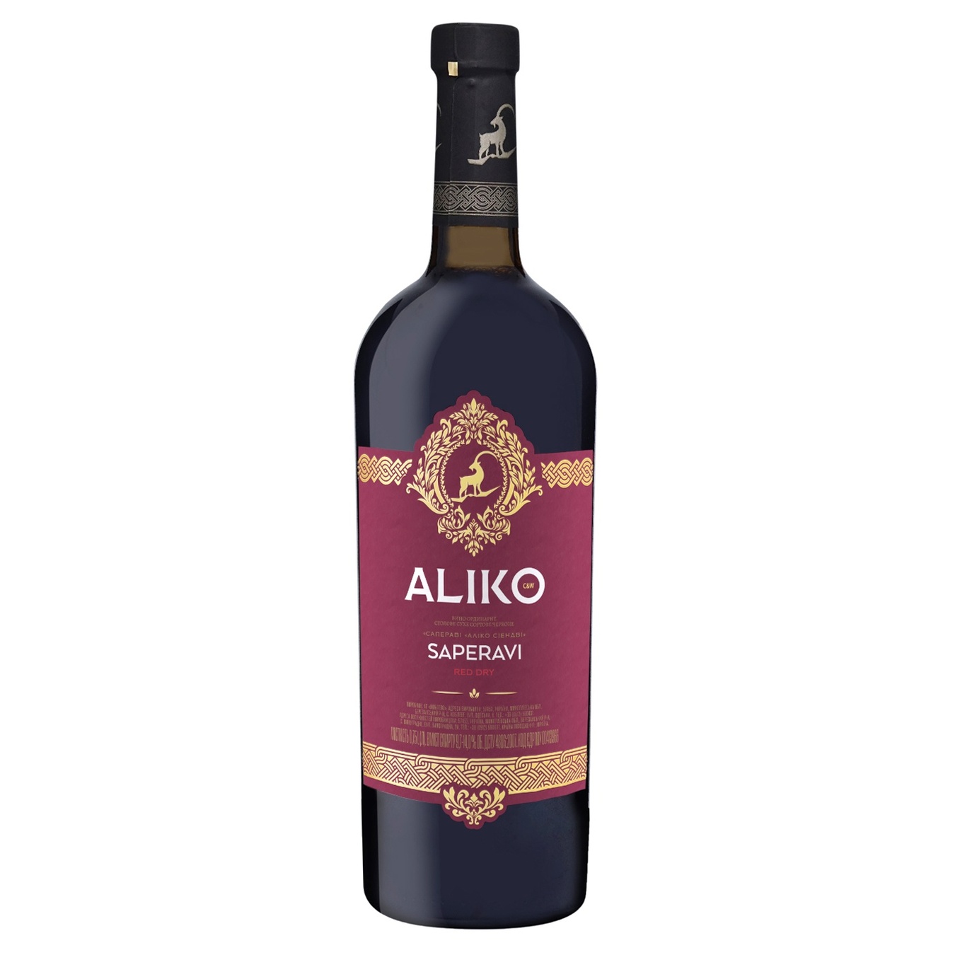 Вино Аліко Сапераві червоне сухе 9.7 - 14% 0,75л