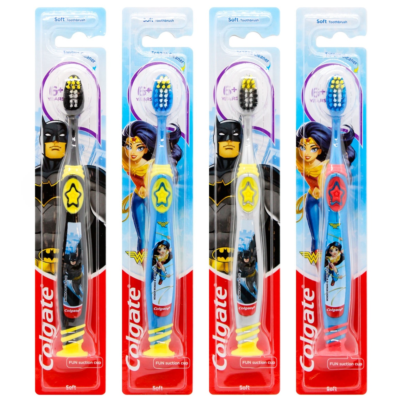 Зубна щітка дитяча Colgate Kids Batman/Wonderwoman 6+ років 3