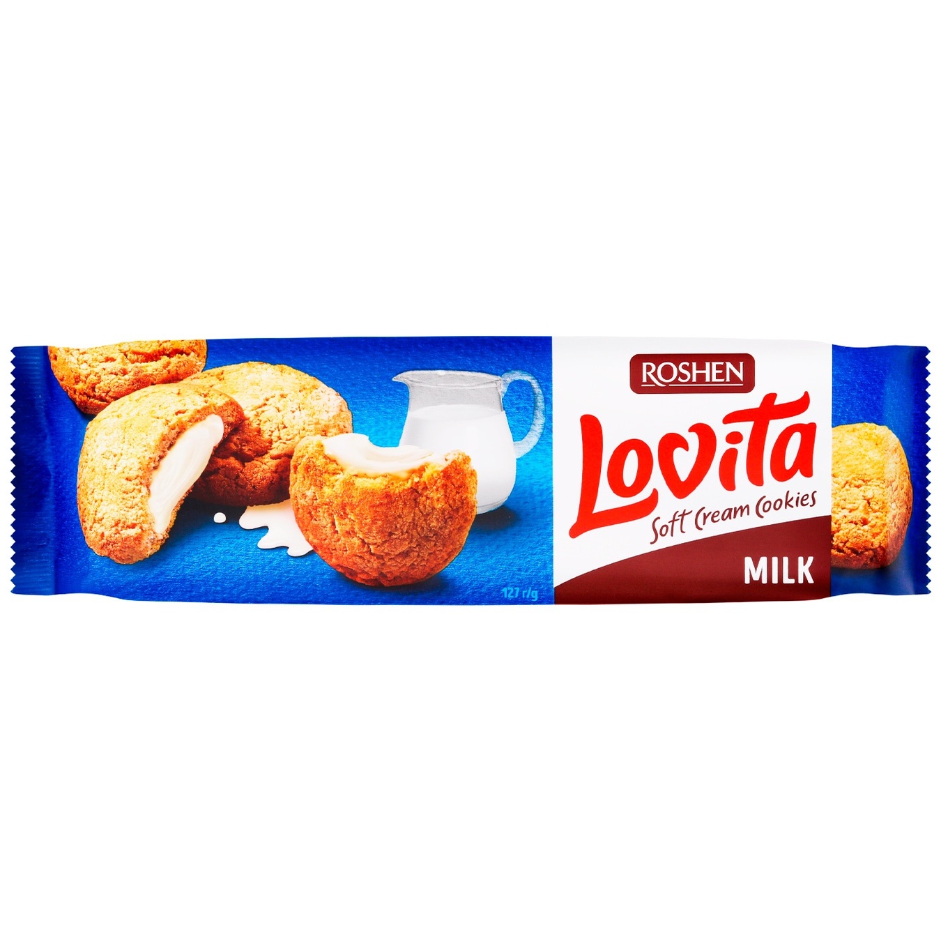 Печиво Roshen Lovita Soft Cream з молочною начинкою 170г