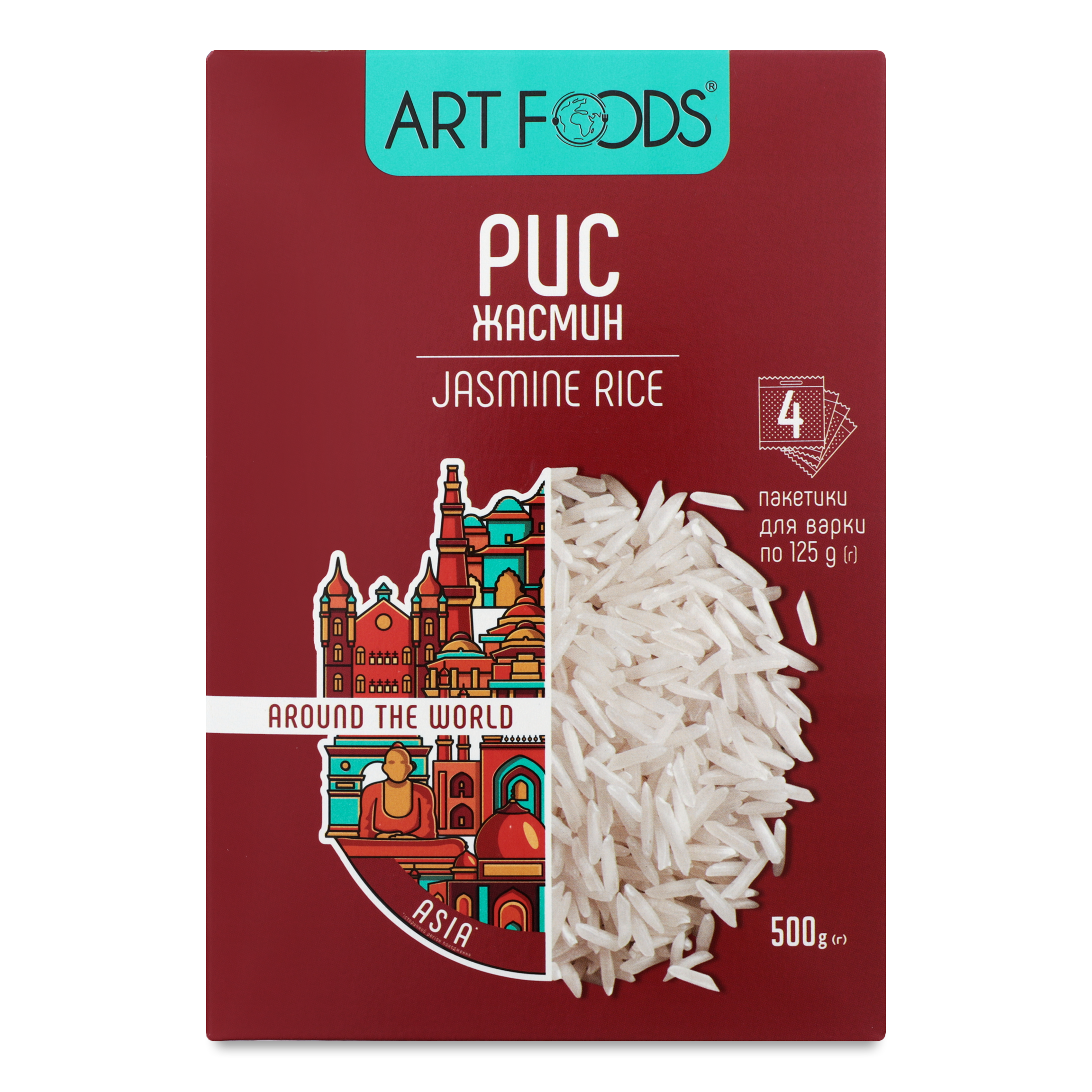Art Foods jasmine rice in Bags 4х125g