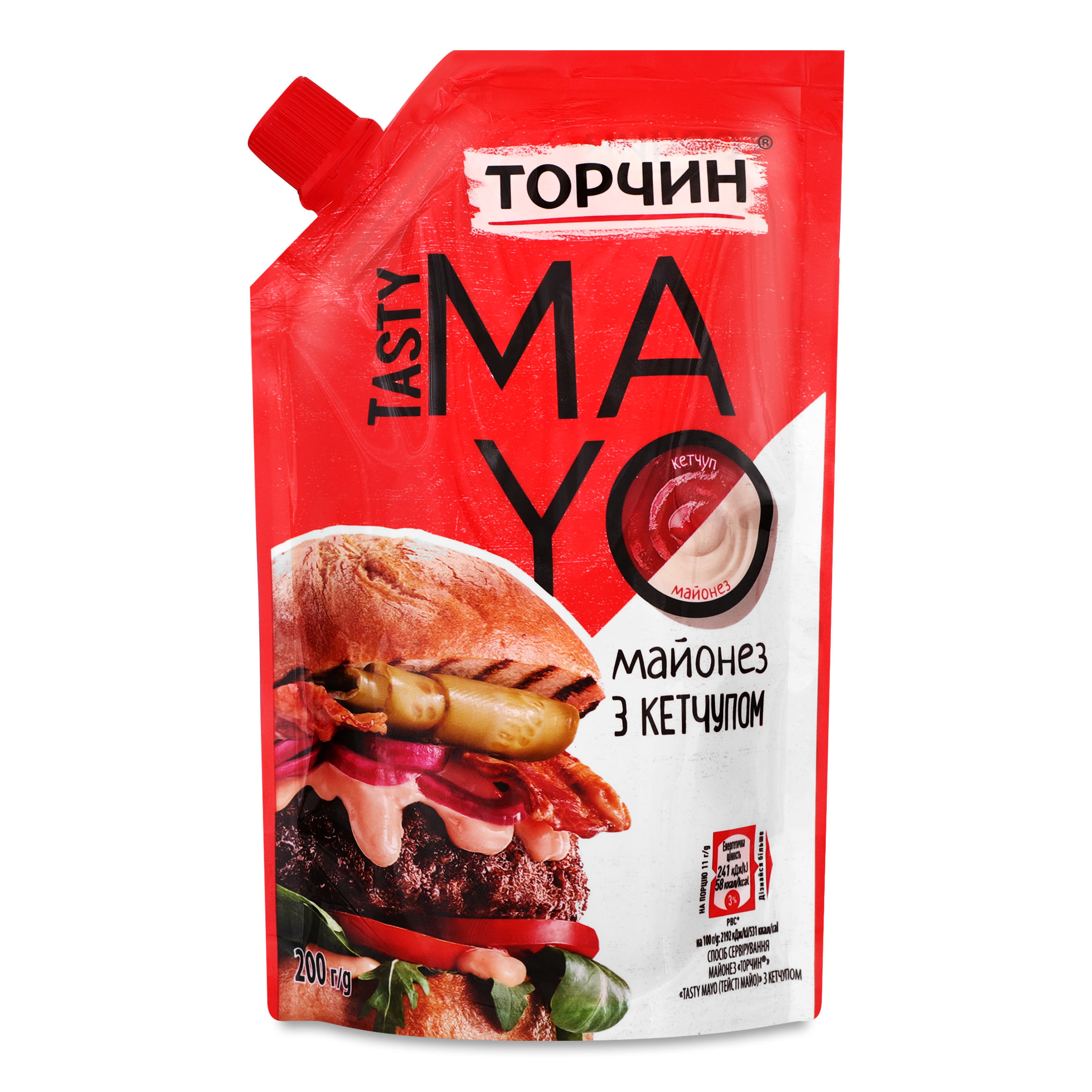 Майонез Торчин Tasty Mayo з кетчупом 53% 200г