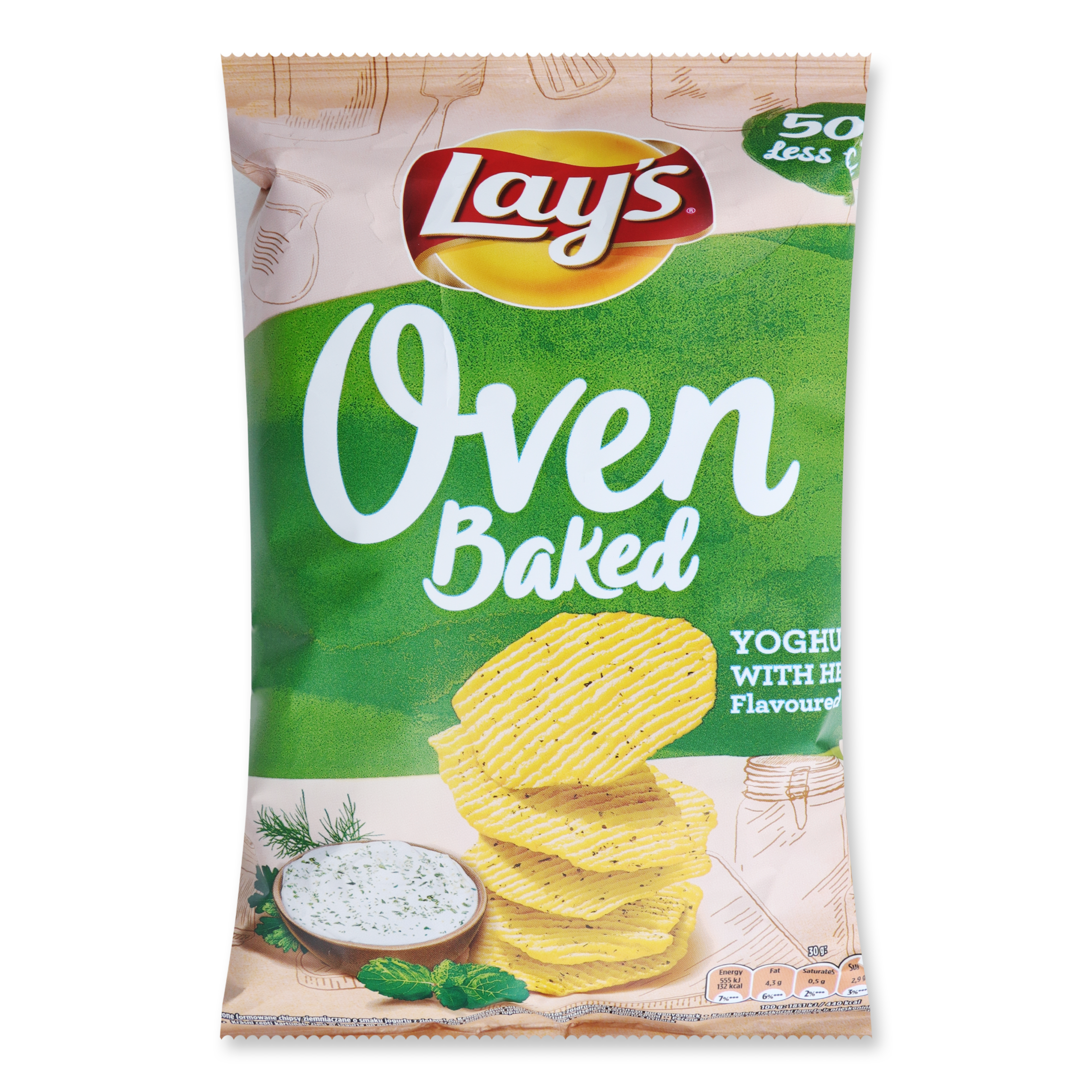 Lays Baked Chips with Yogurt and Herbs Flavor 125g