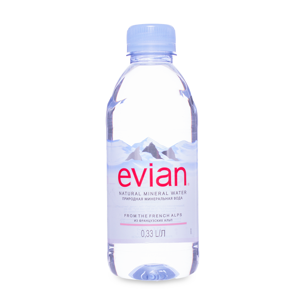 Вода мінеральна Evian негазована 0.33л
