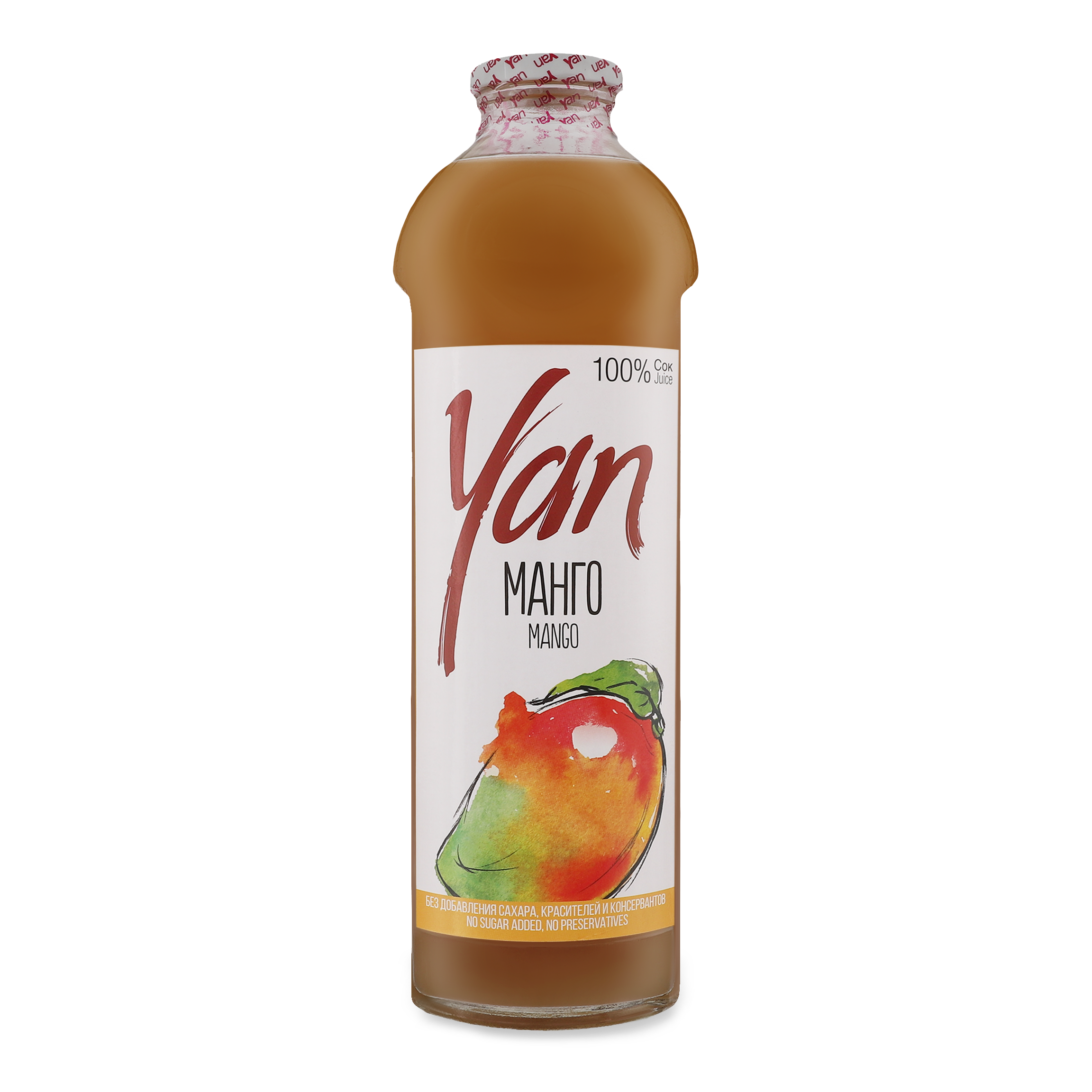 Сік YAN манговий без цукру 0,93л