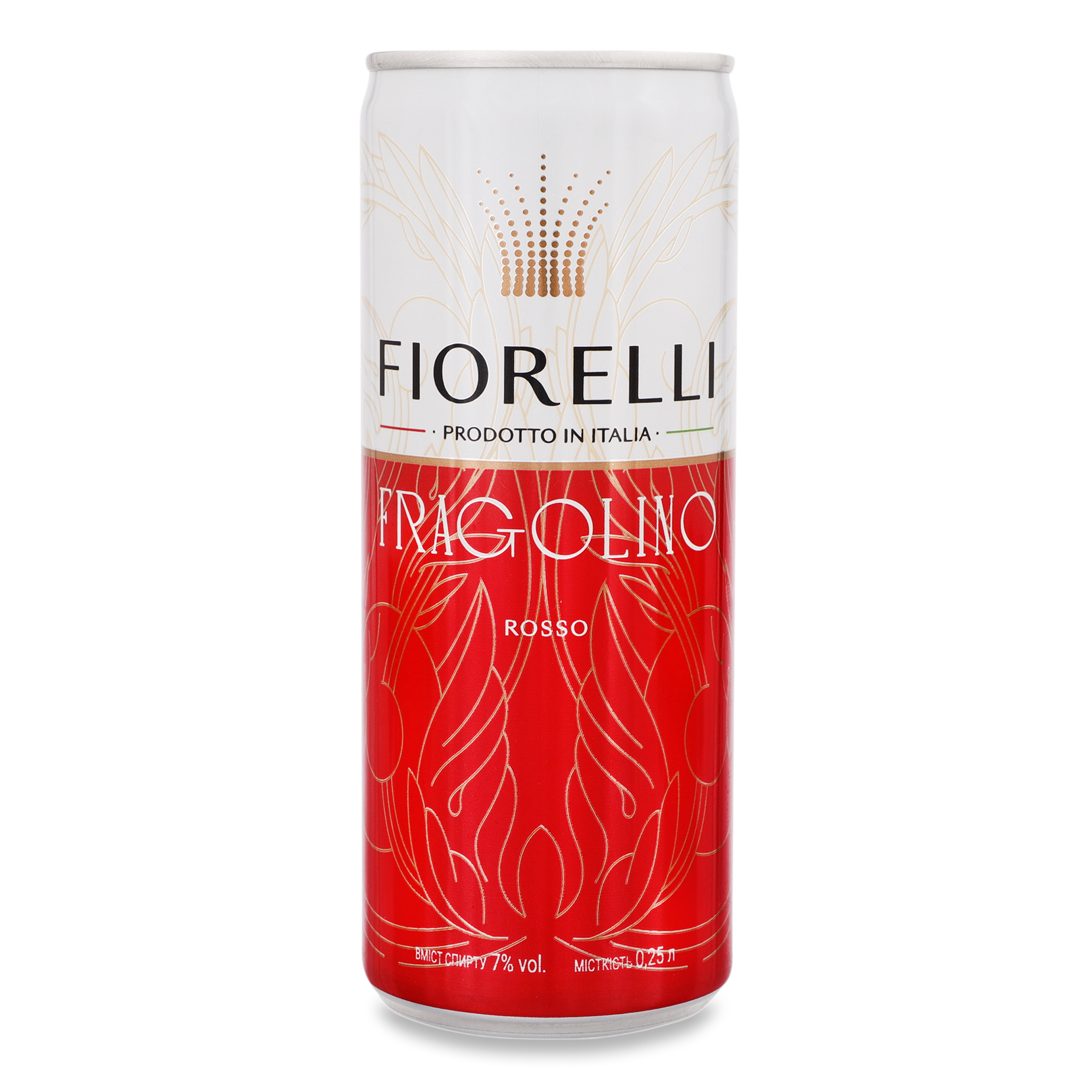 Напій на основі вина Fiorelli Fragolino Rosso 7% 0,25л