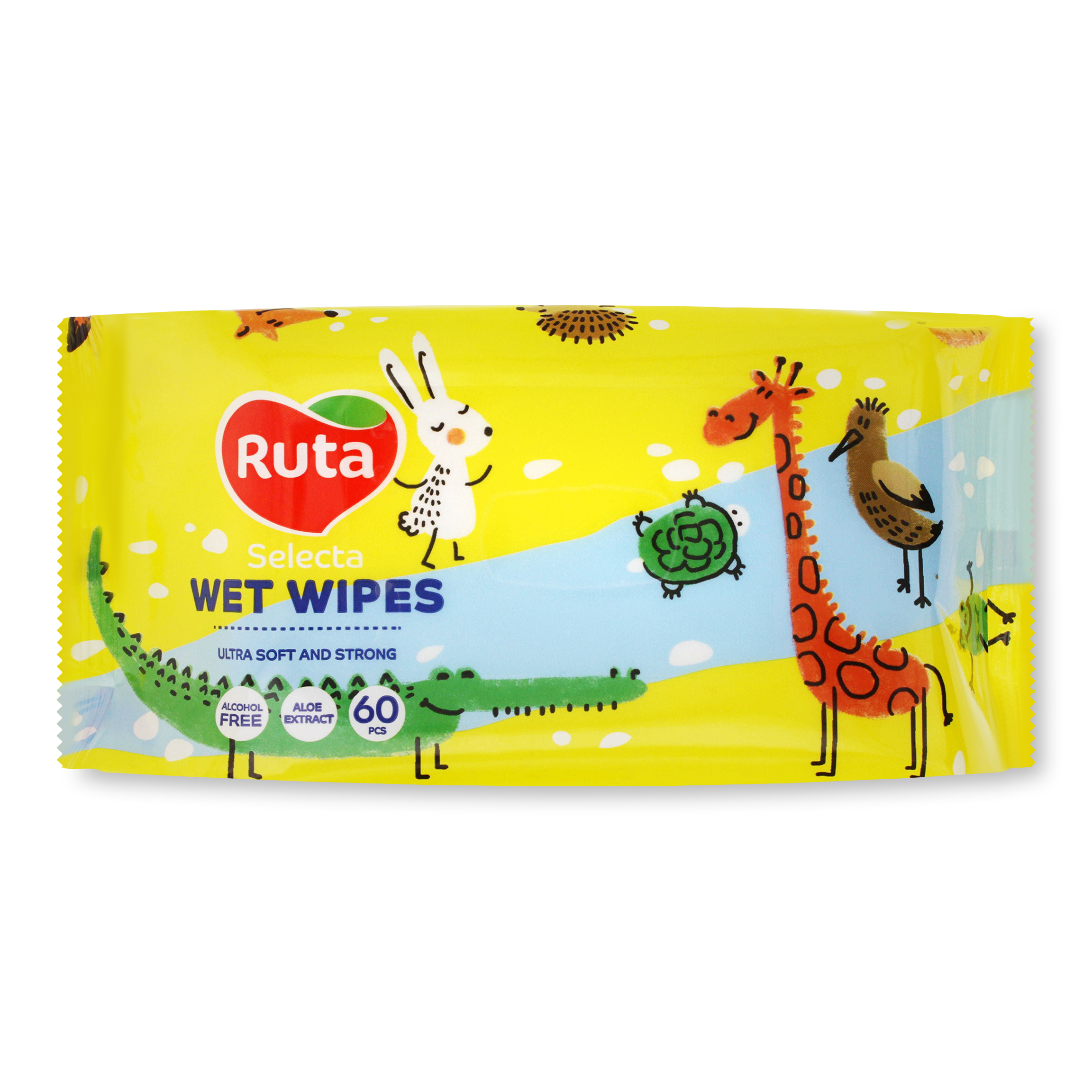 Ruta Selecta Oarling Animals Wet Wipes 60pcs

