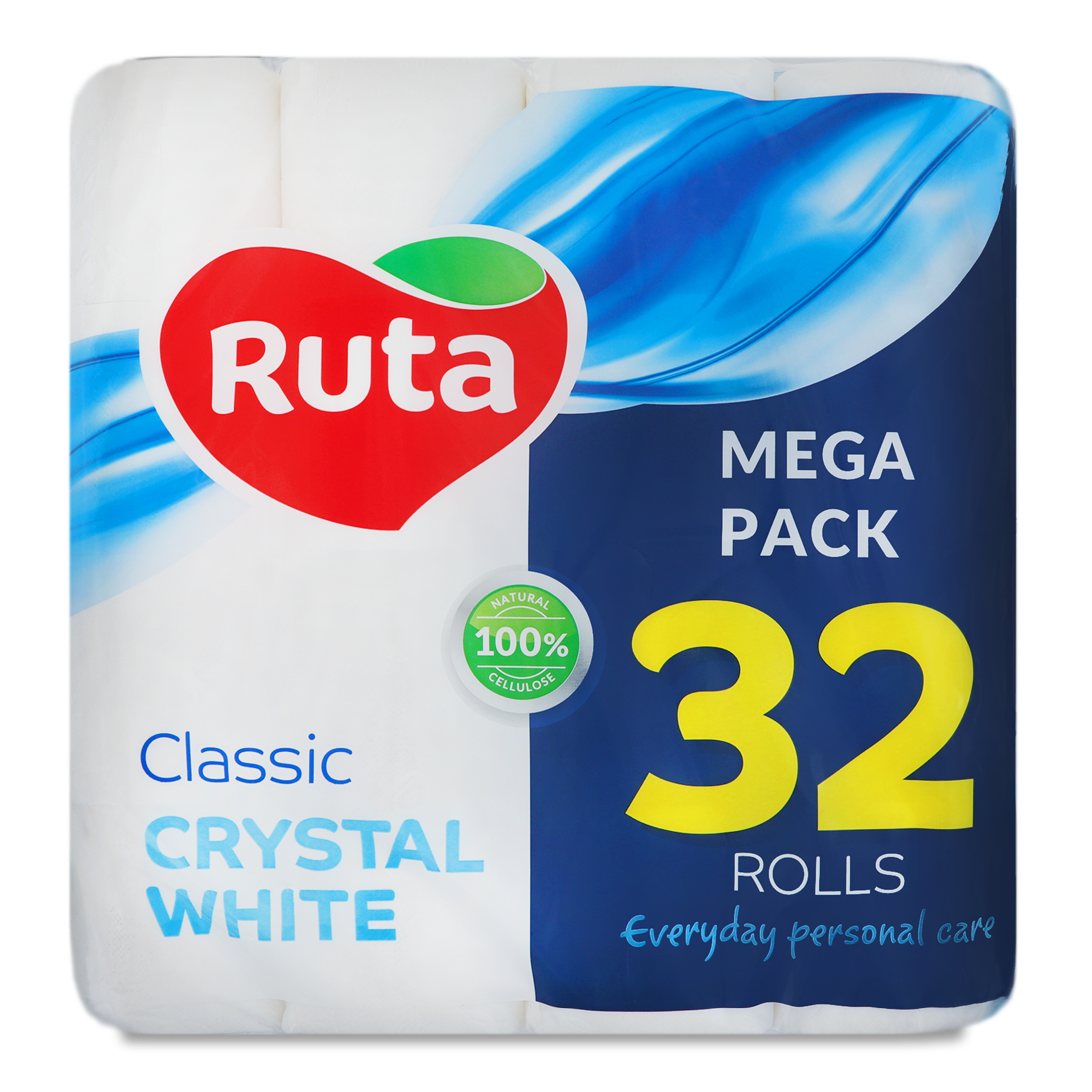 Ruta Classic White Two-Ply Toilte Paper 32 Rolls
