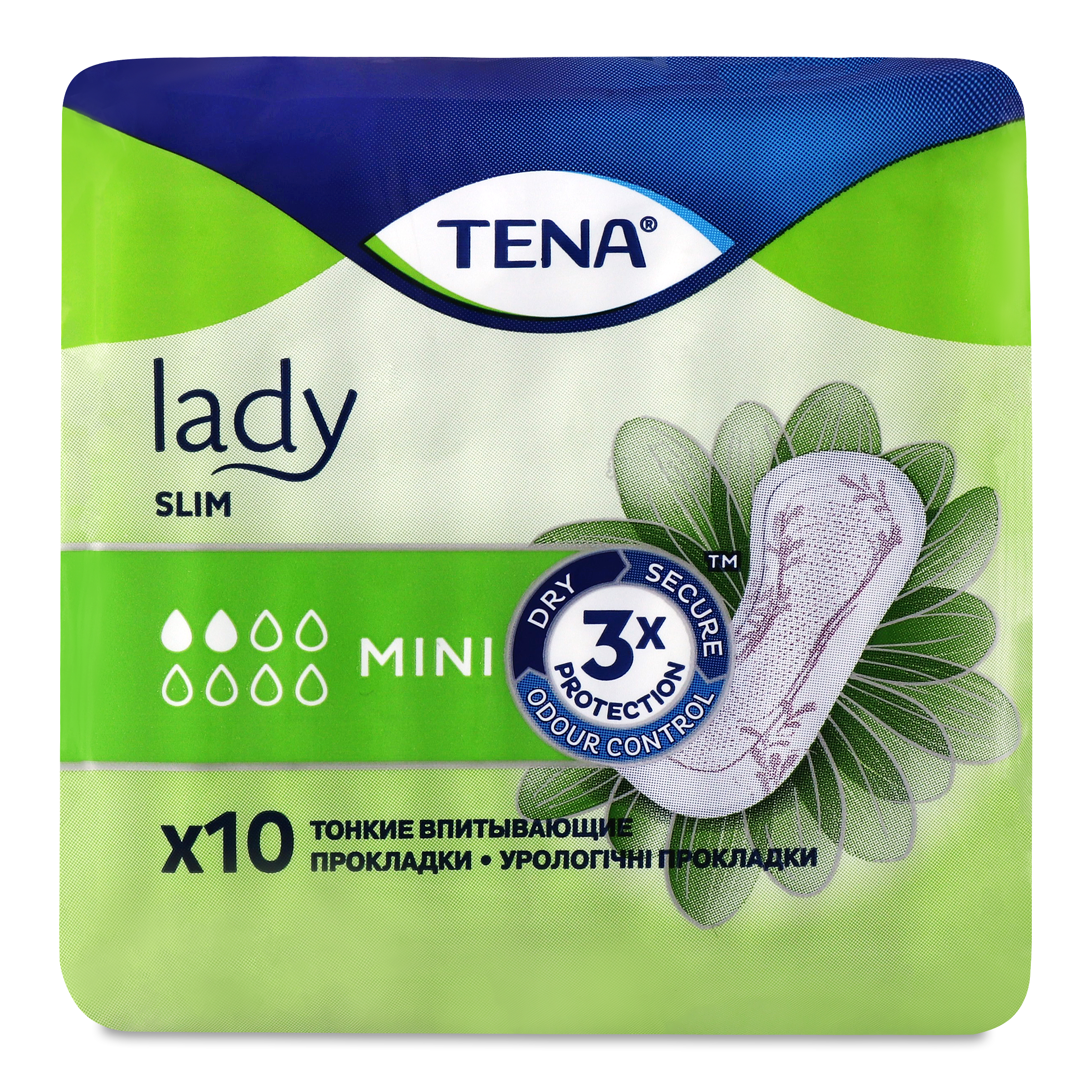 Прокладки Tena Lady Slim Mini урологические 10шт