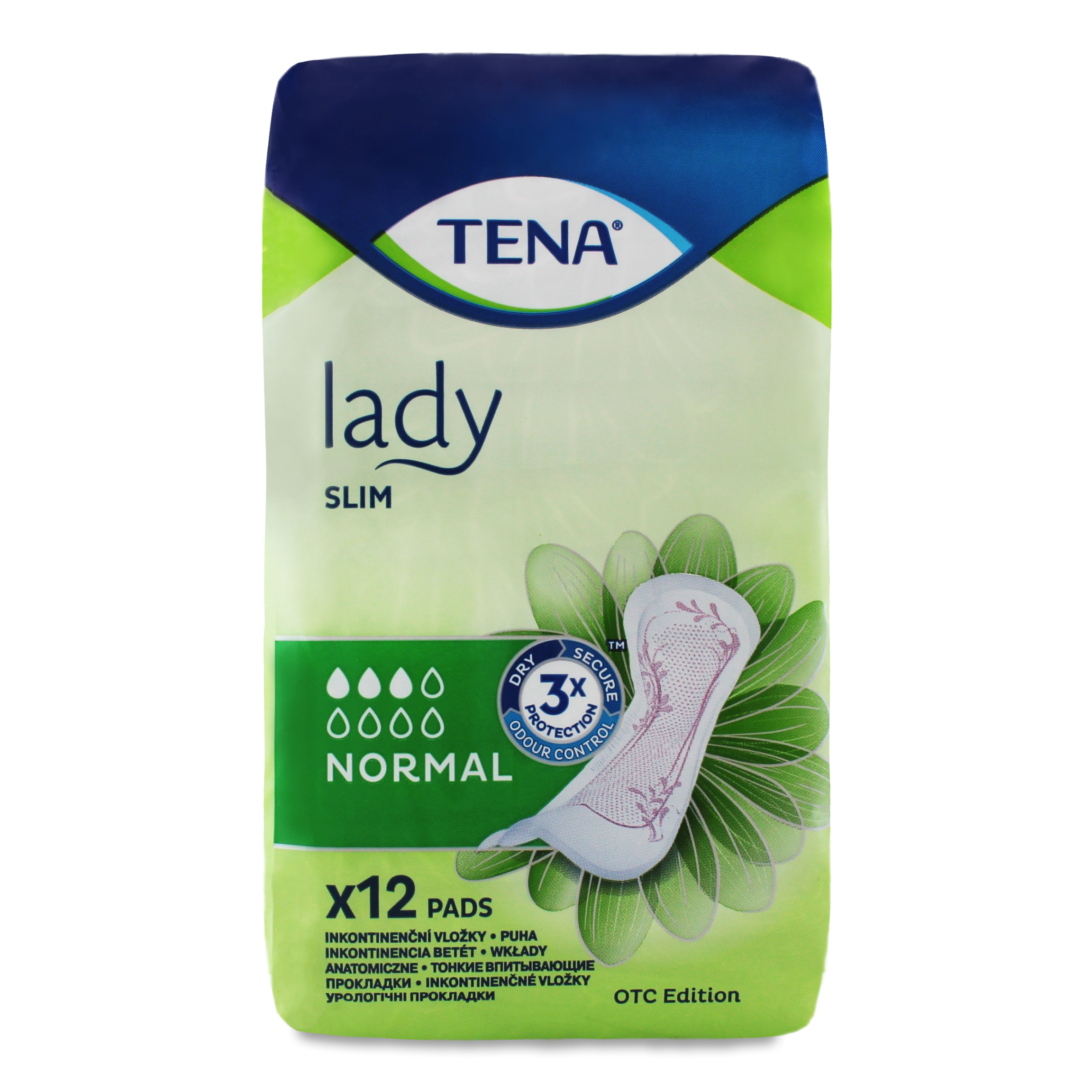 Прокладки Tena Lady Slim Normal урологические женские 3 капельки 12шт 2