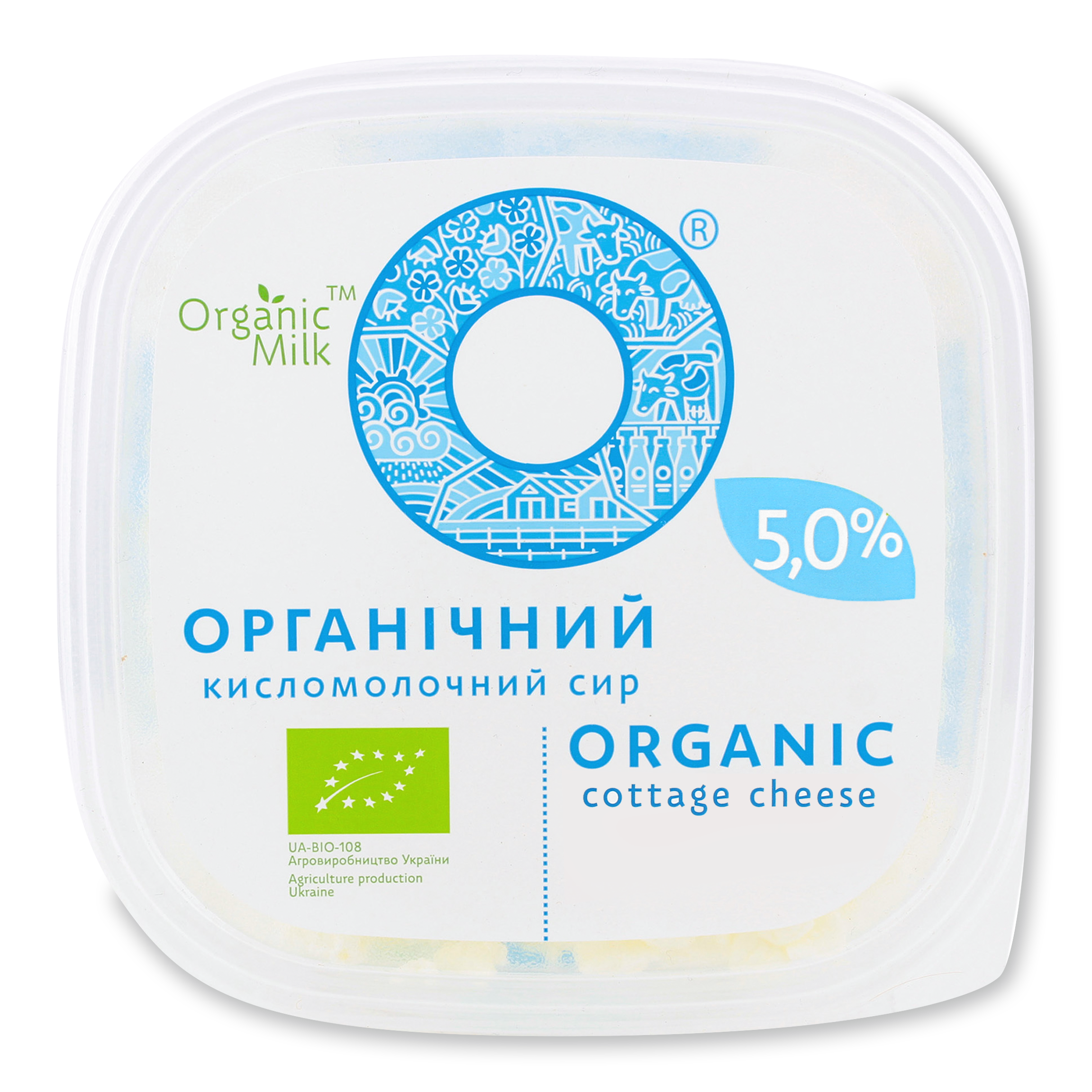 Сир кисломолочний Organic Milk органічний 5% 300г