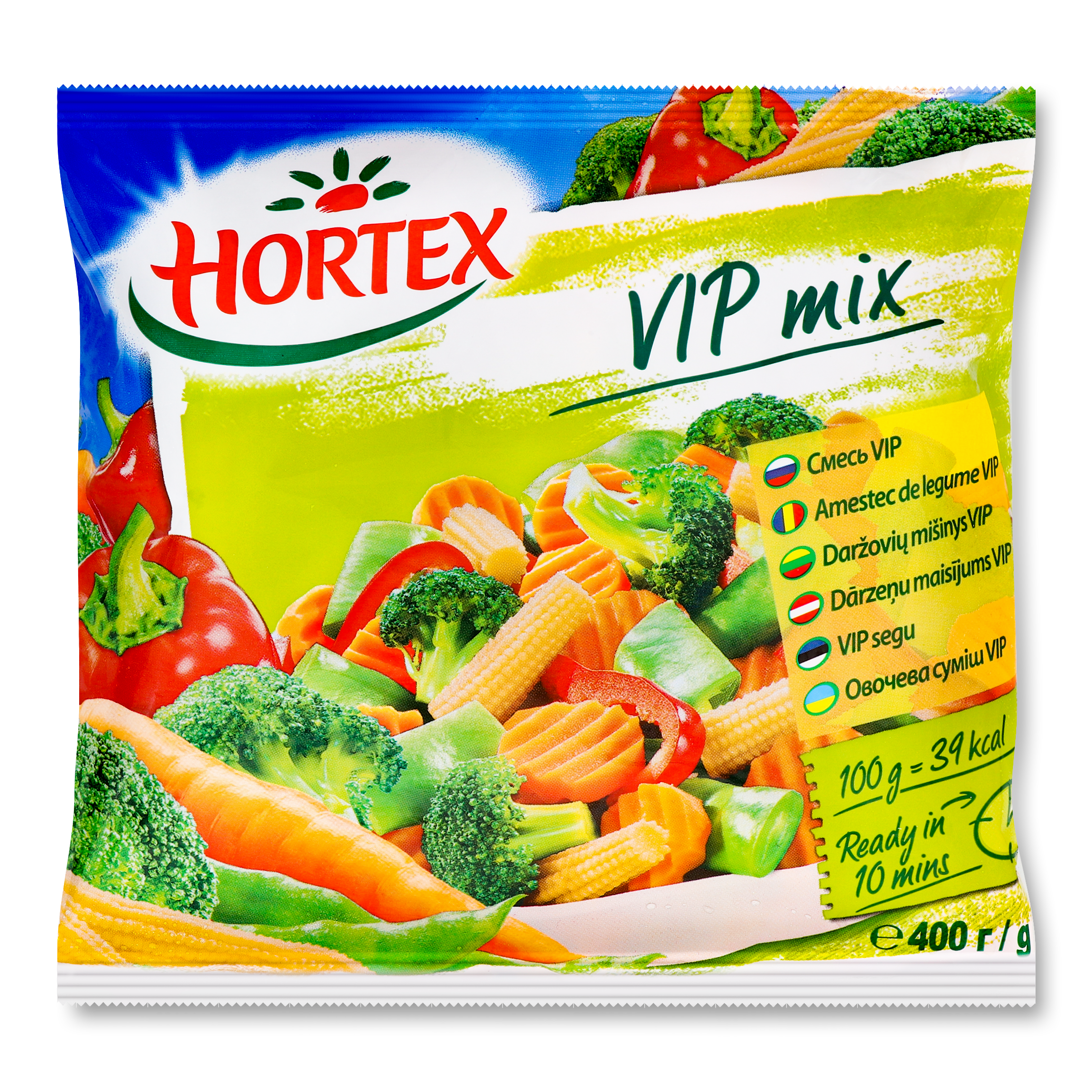 Смесь Hortex VIP овощная замороженная 400г