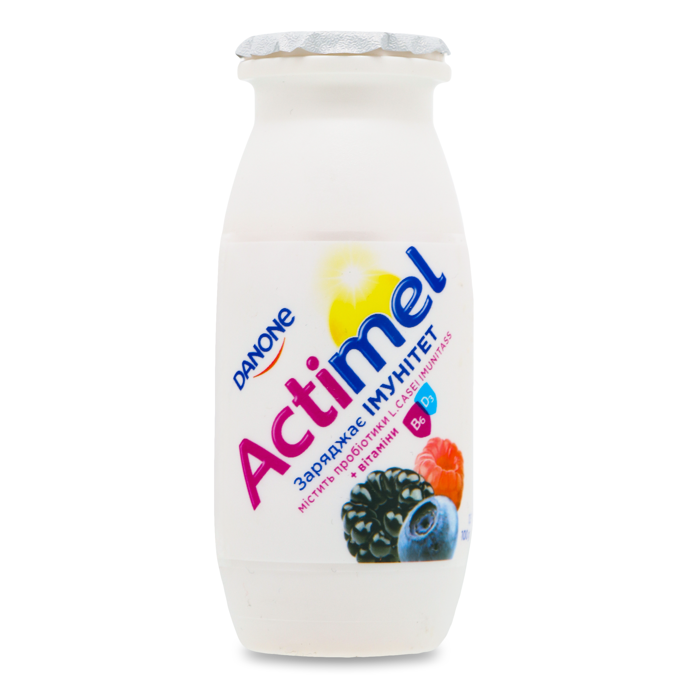 Продукт кисломолочний Actimel Лісові ягоди 1,5% 100г