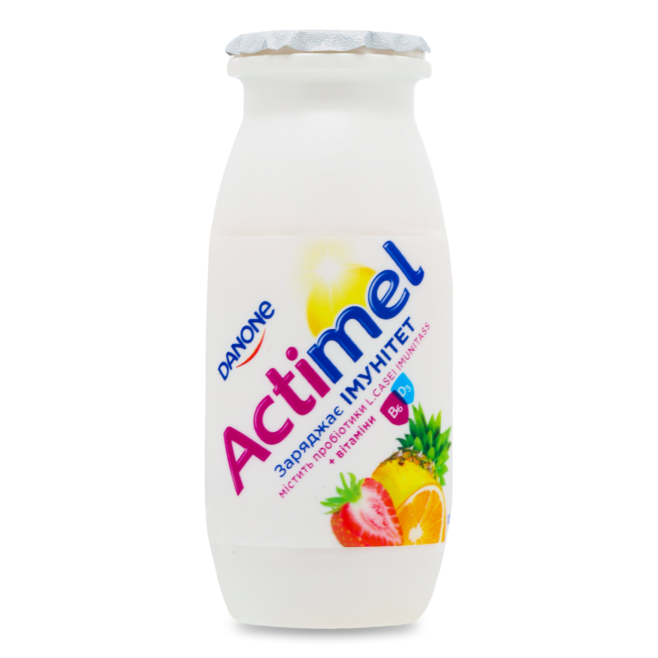 Продукт кисломолочний Actimel Мультифрукт 1,5% 100г