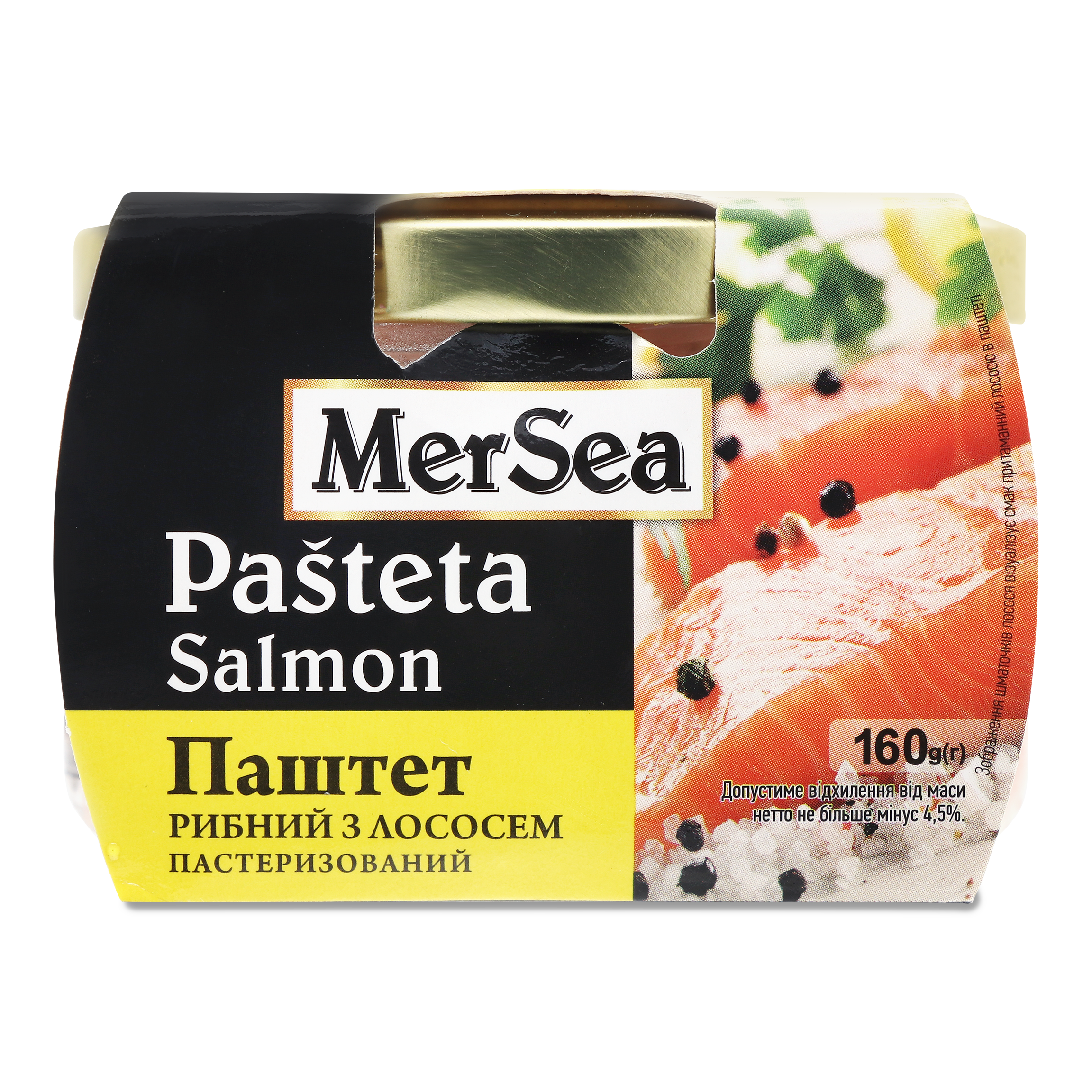 Паштет MerSea рибний з лосося пастеризований 160г